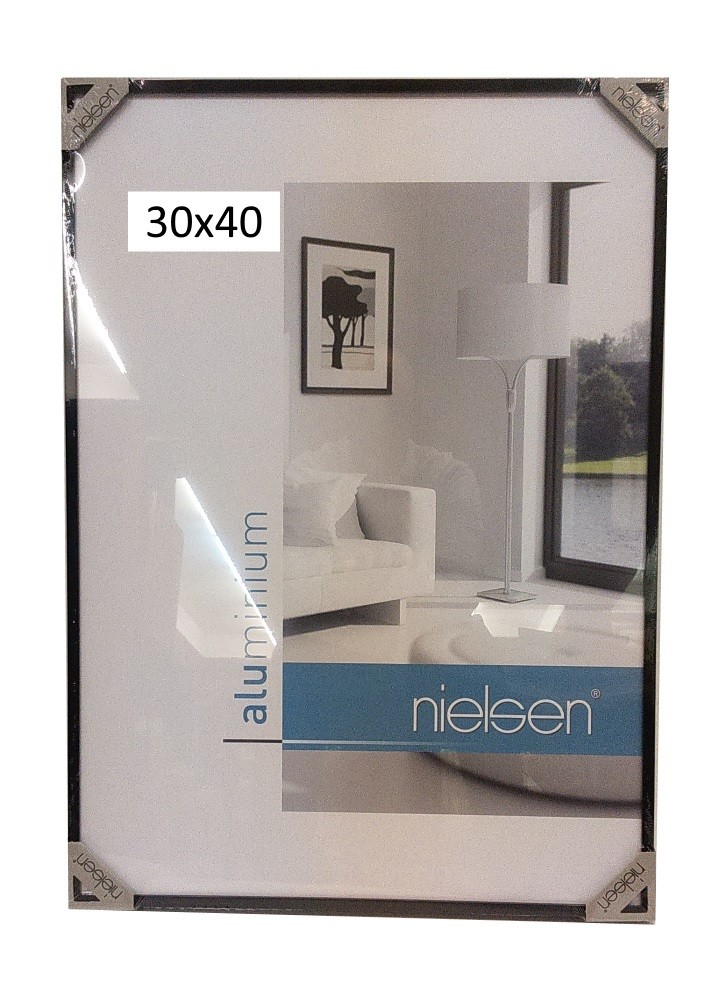 MARC ALUMINI NEGRE 30x40