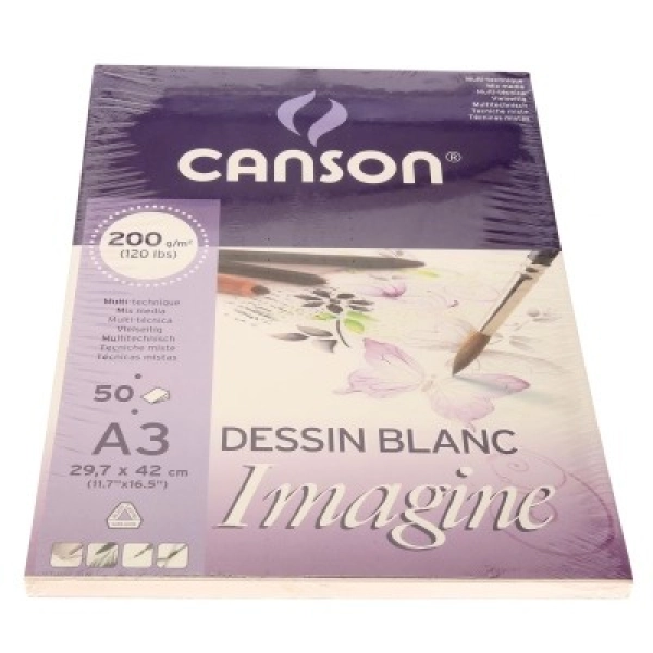 BLOC IMAGINE CANSON A3 200g.50fulls