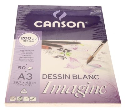BLOC IMAGINE CANSON A3 200g.50 fulls