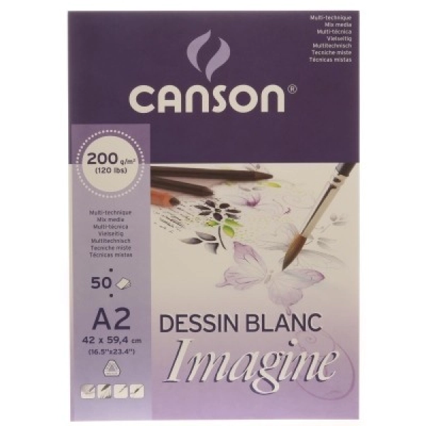 BLOC IMAGINE CANSON A2 200g.50fulls