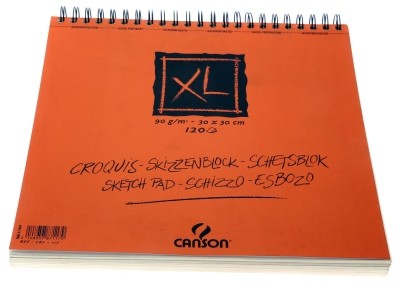 BLOC XL CROQUIS 30x30 90gr.120 FULLS
