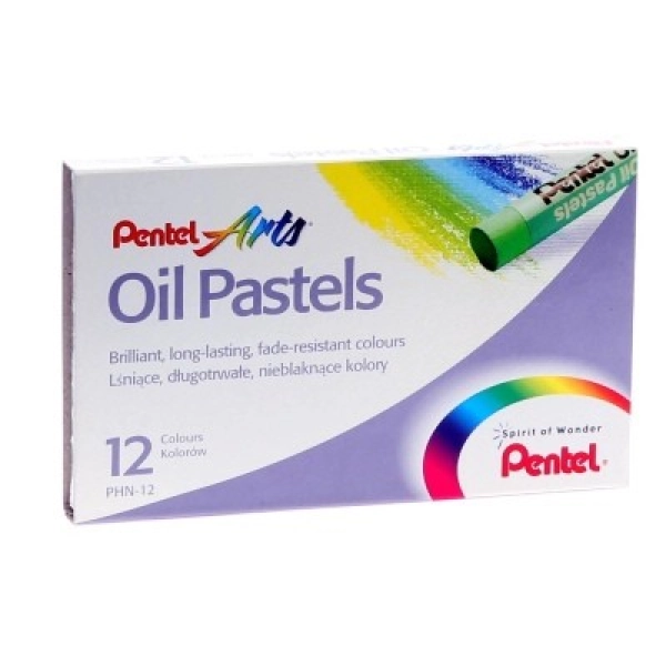 PENTEL 12 PASTELS A L'OLI