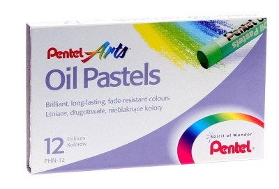 PENTEL 12 PASTELS A L'OLI
