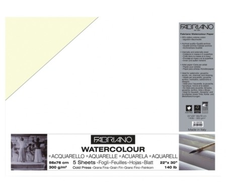 WATERCOLOUR FABRIANO GF 300gr. 70x50
