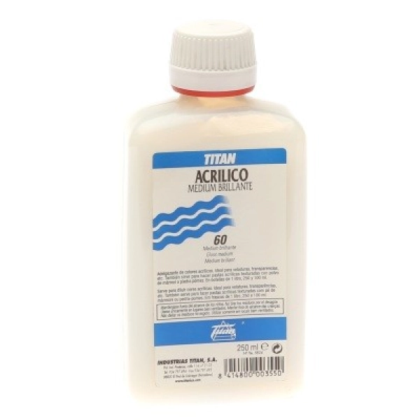 MEDIUM ACRILIC BRILLANT TITAN 250ml