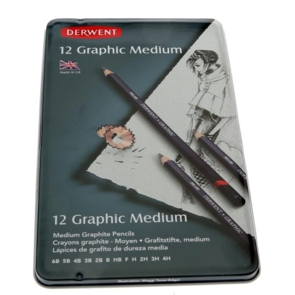 ESTOIG 12 DERWENT GRAPHIC 6B a 4H