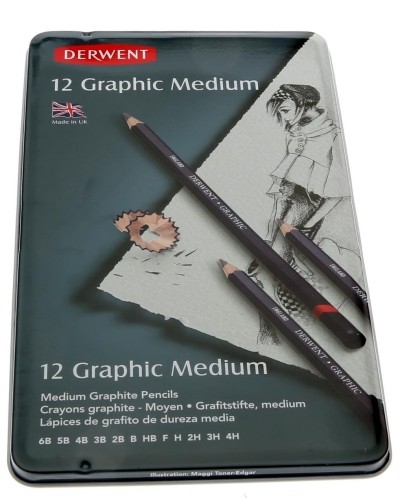 DERWENT GRAPHIC 12 LLAPIS 6B-4H