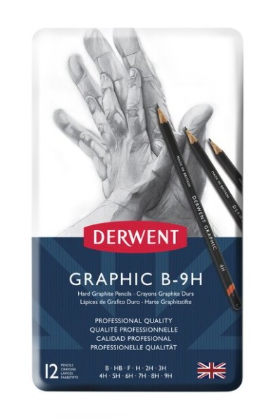 DERWENT GRAPHIC 12 LLAPIS 1B-9H