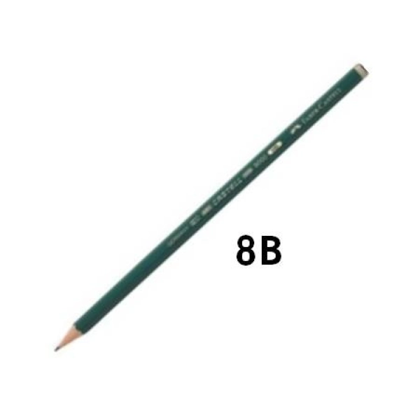 8B-LLAPIS GRAFIT FABER CASTELL 9000