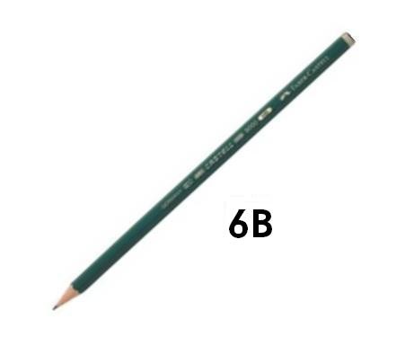 6B-LLAPIS GRAFIT FABER CASTELL 9000