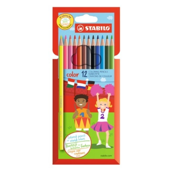 ESTOIG 12 LLAPIS STABILO COLOR