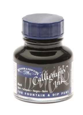 TINTA CAL·LIGRAFIA NEGRE W&N 30ml.