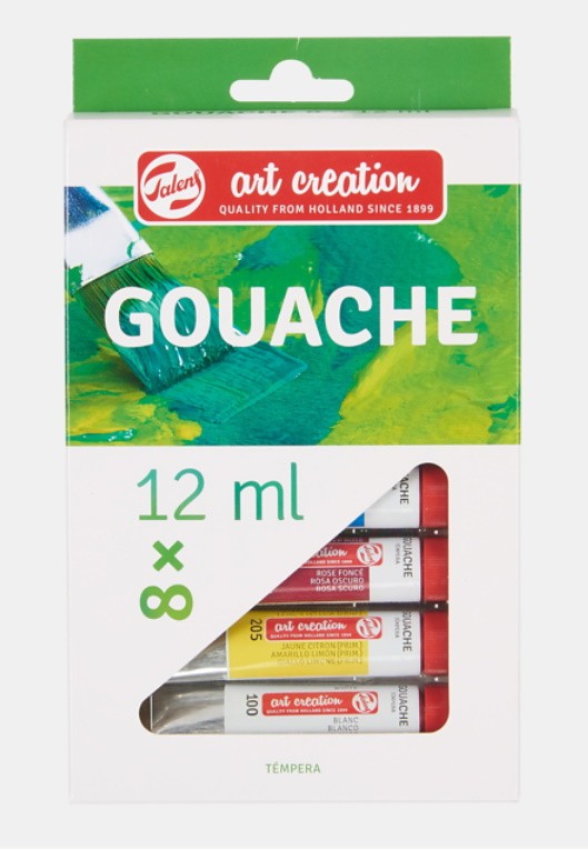 SET TEMPERA 8 TUBS ARTCREATION