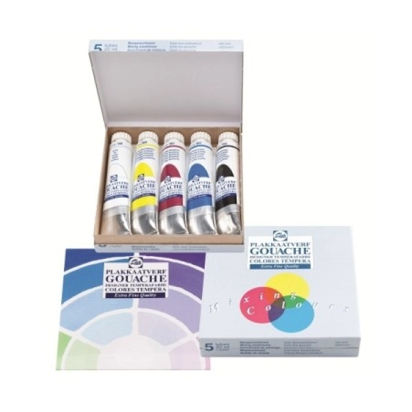 SET 5 TUBS TEMPERA BASICS TALENS