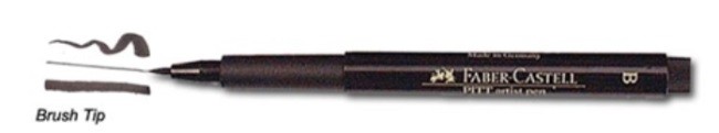 PITT ARTIST PEN B - NEGRE