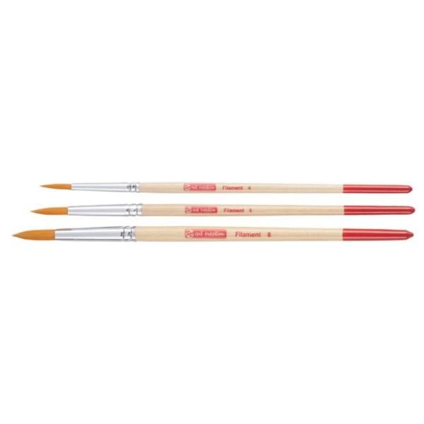 SET 3 PINZELLS ARTCREATION CURTS TORAI
