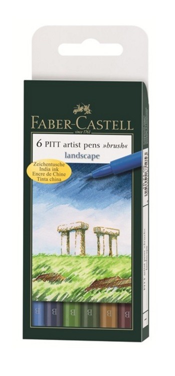 SET 6 ARTIST PENN BRUSH-PAISATGE