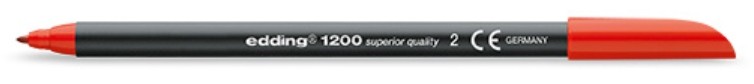 EDDING 1200 Nº2-VERMELL