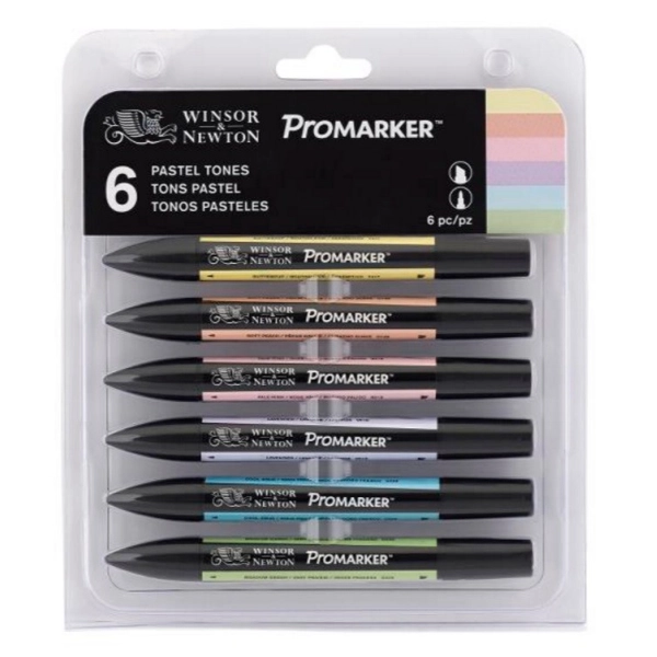 SET 6 PROMARKER TONS PASTELL
