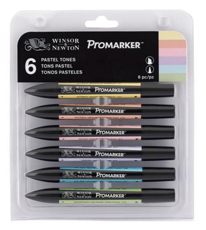 SET 6 PROMARKER TONS PASTELL