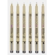 SET 6 RETOLADORS CALIBRATS PIGMA MICRON