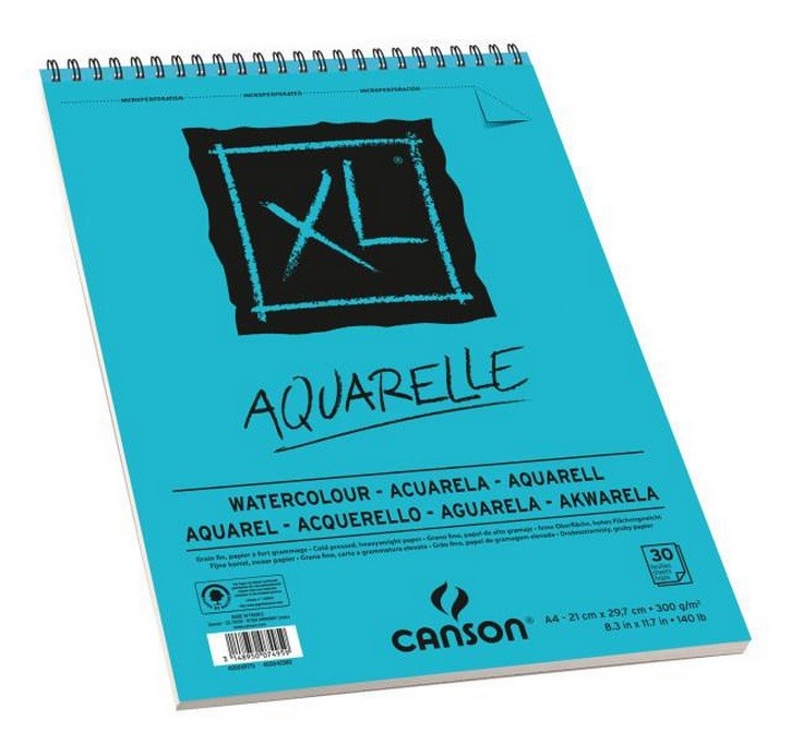 BLOC XL AQUARELLE A4 300gr. 30 FULLS