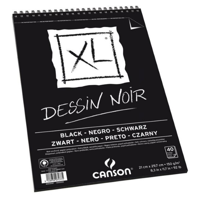 BLOC XL NEGRE A4 150gr. 40 FULLS