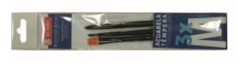 SET 3 PINZELLS ARTCREATION CURTS SINTÈTICS