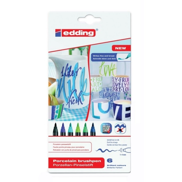 SET 6 EDDING 4200 CERAMIC FREDS