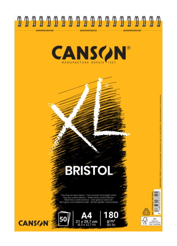 BLOC XL BRISTOL A4 180 gr.50 FULLS