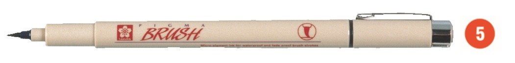 RETOLADOR PIGMA BRUSH - TARONJA