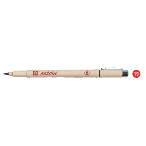 RETOLADOR PIGMA BRUSH - VERMELL