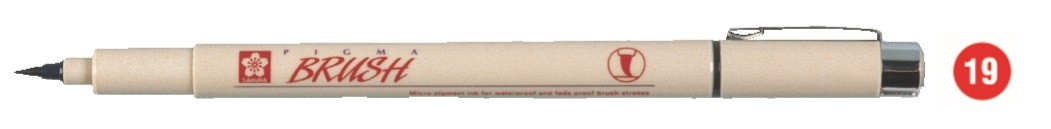 RETOLADOR PIGMA BRUSH - VERMELL