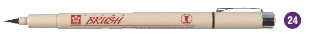 RETOLADOR PIGMA BRUSH - PURPURA