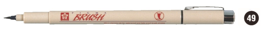 RETOLADOR PIGMA BRUSH - NEGRE