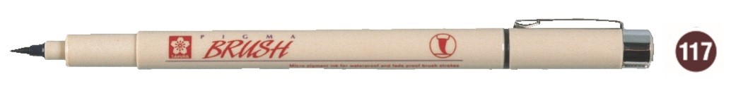 RETOLADOR PIGMA BRUSH - SEPIA