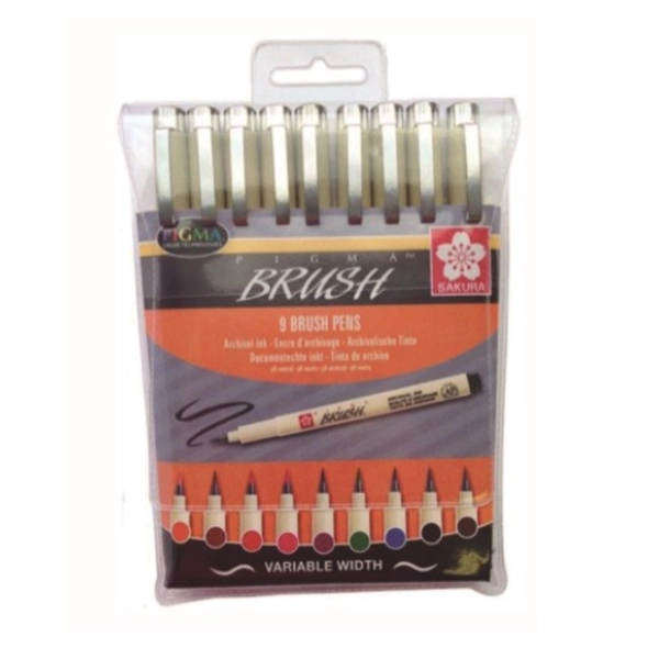SET 9 RETOLADORS PIGMA BRUSH 