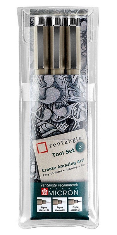 ZENTANGLE SET 3 PECES