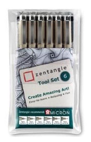 ZENTANGLE SET 6 PECES