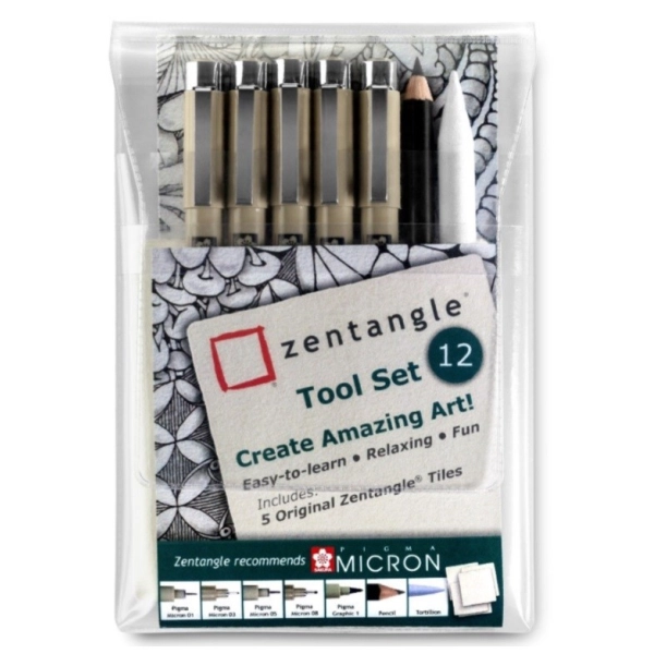 ZENTANGLE SET 12 PECES