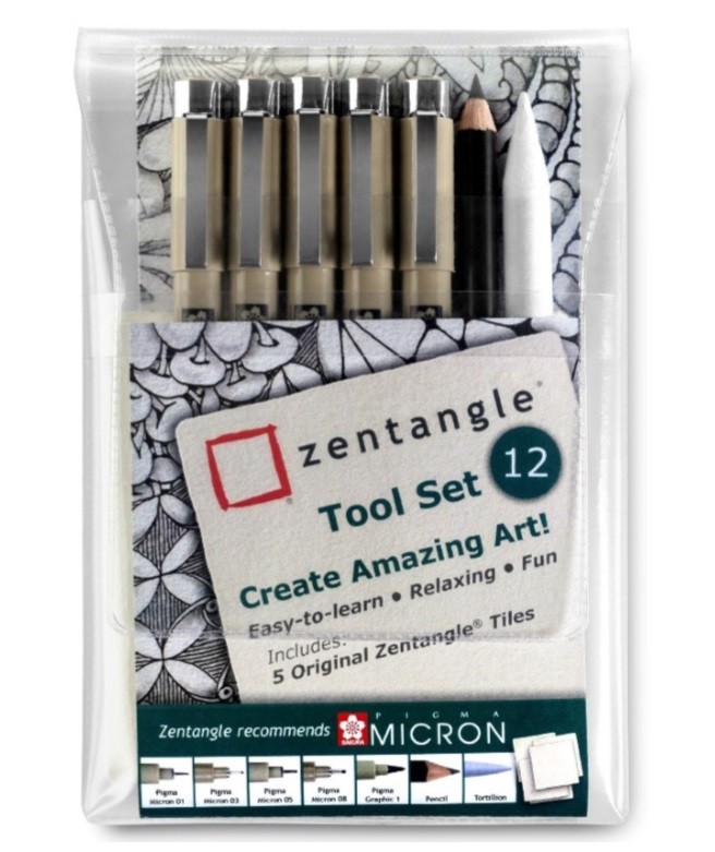 ZENTANGLE SET 12 PECES