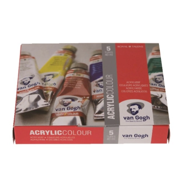 ESTOIG ACRILIC VAN GOGH 5 tubs 40ml