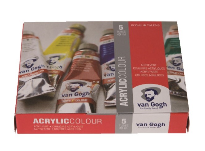 VAN GOGH ACRILIC 5 TUBS 40ml