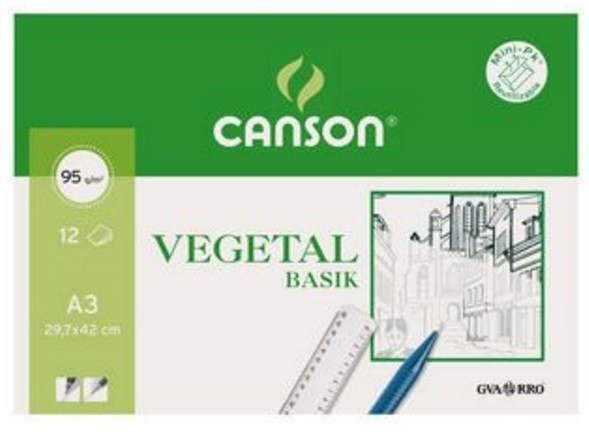 PACK VEGETAL 95gr. A3   12 FULLS
