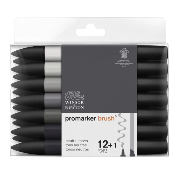 SET 12+1 BRUSHMARKER TONS NEUTRES