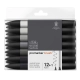 SET 12+1 BRUSHMARKER TONS NEUTRES