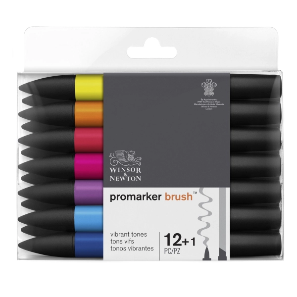 SET 12+1 BRUSHMARKER TONS VIBRANTS