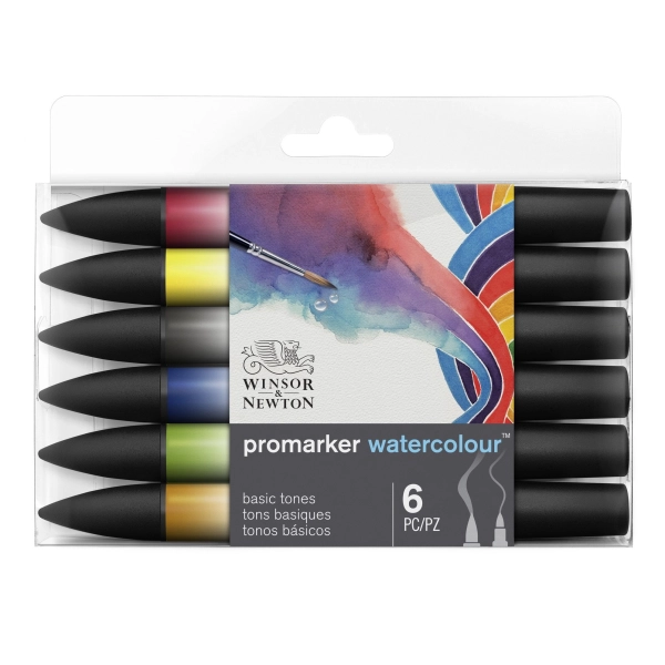 SET 6 RETOLADORS AQUAREL·LA W&N