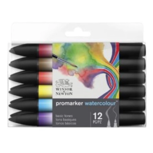 SET 12 RETOLADORS AQUAREL·LA W&N