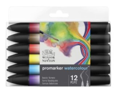 SET 12 RETOLADORS AQUAREL·LA W&N